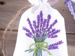 wholesale lavender flower bag with embroidery
