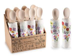 cotton dish towel spoon