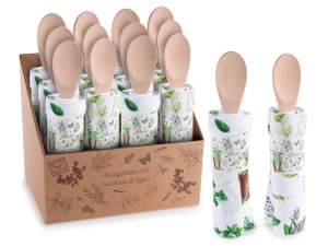wholesale wooden spoon ladle dish towel