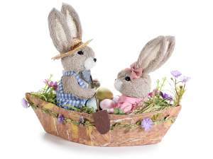 Décorations de fenêtre de lapins de Pâques en gros