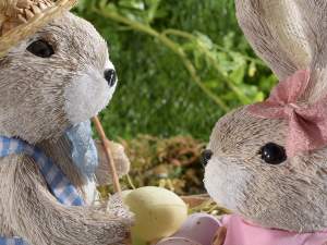 Décorations de fenêtre de lapins de Pâques en gros