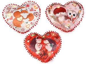 oreillers en forme de coeur d'animaux en gros