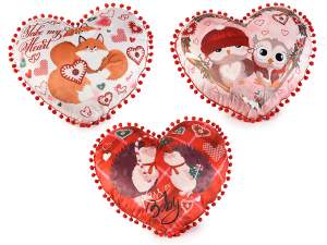 oreillers en forme de coeur d'animaux en gros