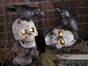 Lumières d'Halloween en résine en gros pour crânes