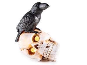 Mayorista luces LED resina forma de calavera