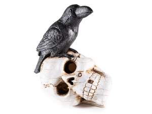 Mayorista luces LED resina forma de calavera