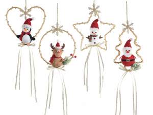 wholesale christmas wreaths santa reindeer penguin