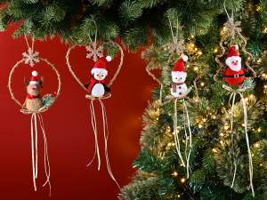wholesale christmas wreaths santa reindeer penguin
