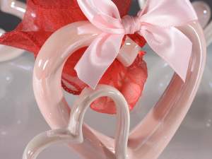 Ingrosso cuori in ceramica arredo
