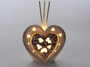 Ingrosso cuore diffusore luce led
