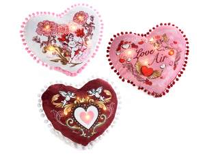 Grossista cuscino luci cuore san valentino