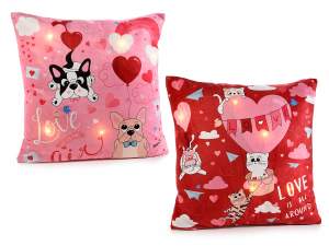 Ingrosso cuscino luminoso love san valentino