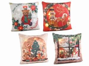 Ingrosso cuscini natale luci