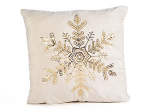 Grossista cuscino Natale fiocco di neve