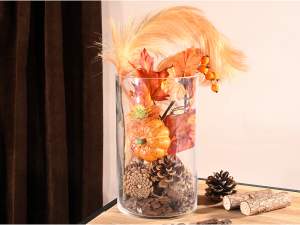 Wholesale cylindrical glass vase