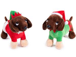 wholesale plush christmas dachshund