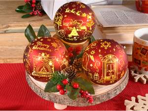 wholesaler christmas village sphere lamp