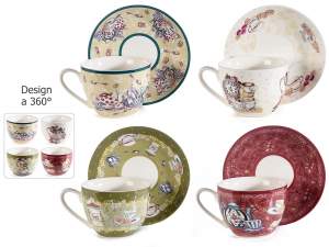wholesale decorated porcelain tea cups