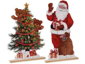 décorations de Noël en bois en gros