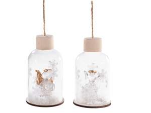 décoration de Noël en gros anges en verre