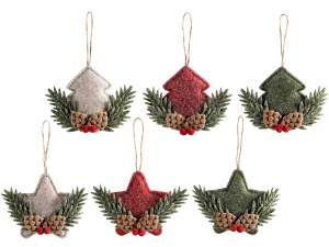 décorations de Noël en tissu en gros