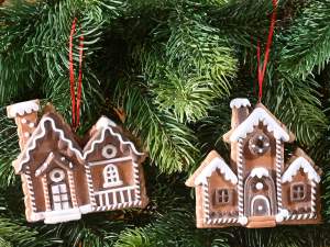 décorations de maisons en pain d'épices en gros