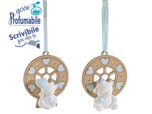 décorations pour bébé en gros faveur bleue