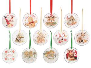 décoration de sapin de Noël en verre en gros