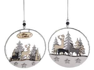 Grossiste décorations de Noël lumières métalliques