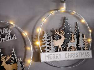 Grossistes décorations Noël lumières métalliques