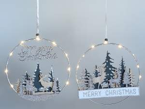 Grossistes décorations Noël lumières métalliques