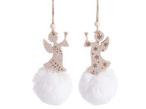 wholesale christmas decoration pompom angel