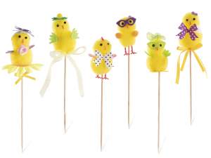 wholesale decorative easter chick stick