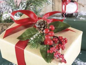 Christmas bouquet pick decorative berries