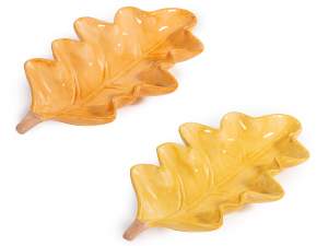 wholesale autumn leaf tray plate