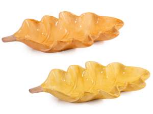 wholesale autumn leaf tray plate