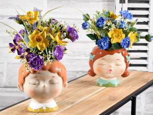wholesale ceramic makeup organizer vase