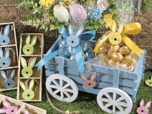 Wholesaler decorative colored wooden carts