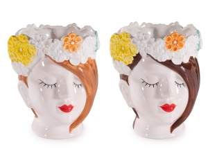 wholesale vase face woman girl flower crown