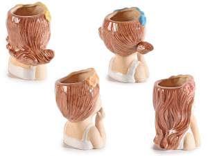 wholesale decorative vase makeup holder face woman