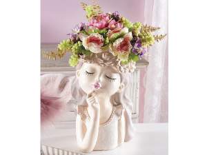 Wholesale fairy vase flowers girl face