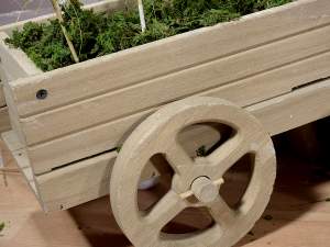 Wheelbarrows decorative wooden carts