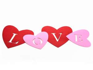 Ingrosso decoro san valentino panno love