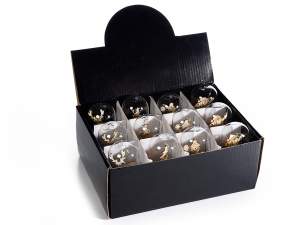 Ingrosso decori Natale legno neve luce led
