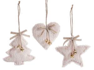 ingrosso addobbo cuore stella albero natale