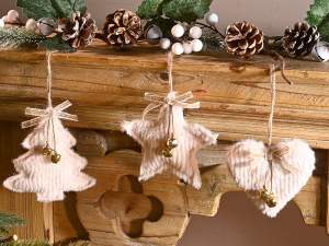 ingrosso addobbo cuore stella albero natale