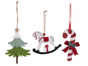 ingrosso addobbo albero natale panno