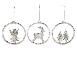 Grossisti decori natale vetro glitter