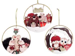 ingrosso natale decori albero gufetto animali