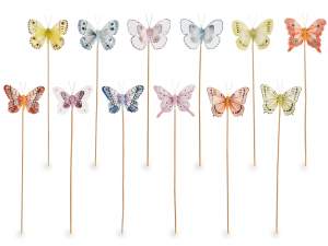 Großhandel Stick dekorative Schmetterlinge Verpack